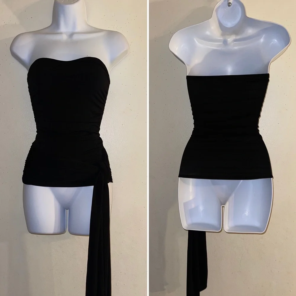 Express Bodycon Ruched Tube Top - Picture 5 of 5